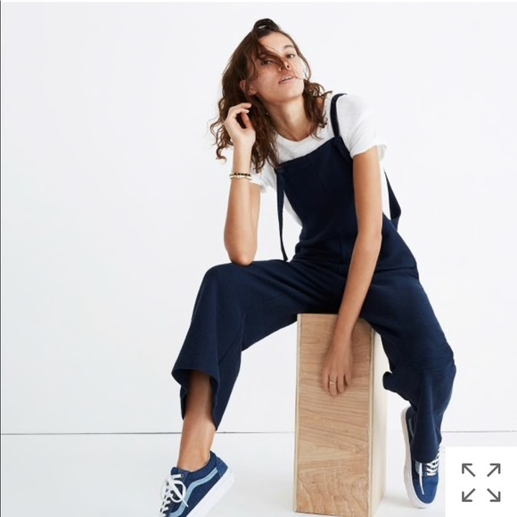 madewell navy jumpsuit